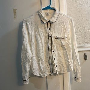 White button down
